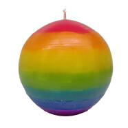 Kerze Ball regenbogen Ø 7cm